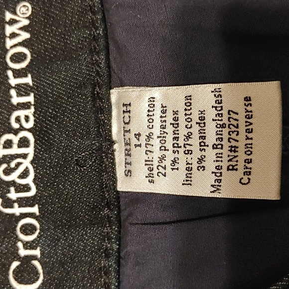 Croft & Barrow Mini Skorts Women's 14 Stretch Dark Denim Y2K 90s Functionality - Picture 3 of 11